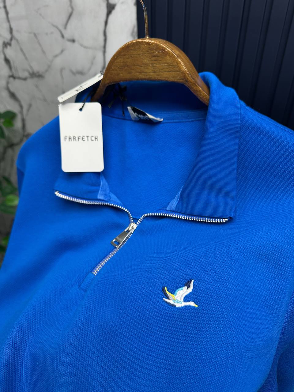 Bymen Yarım Fermuarlı Sweatshirt-Mavi