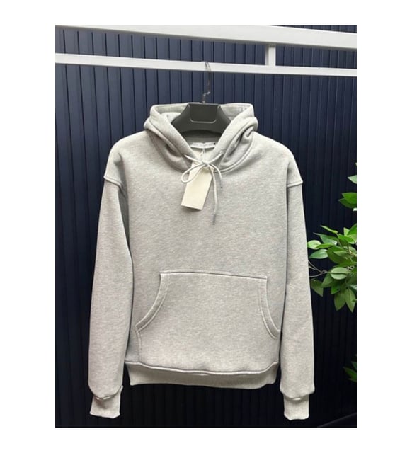 ZRA Unisex Kapüşonlu Sweatshirt -Gri
