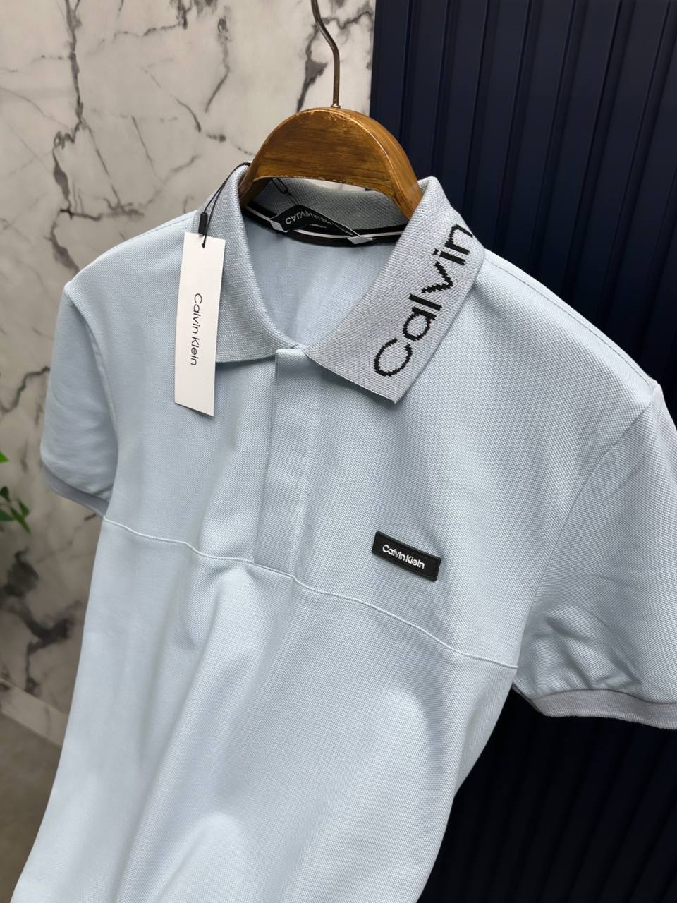 Ck Polo Yaka Tshirt-Mavi