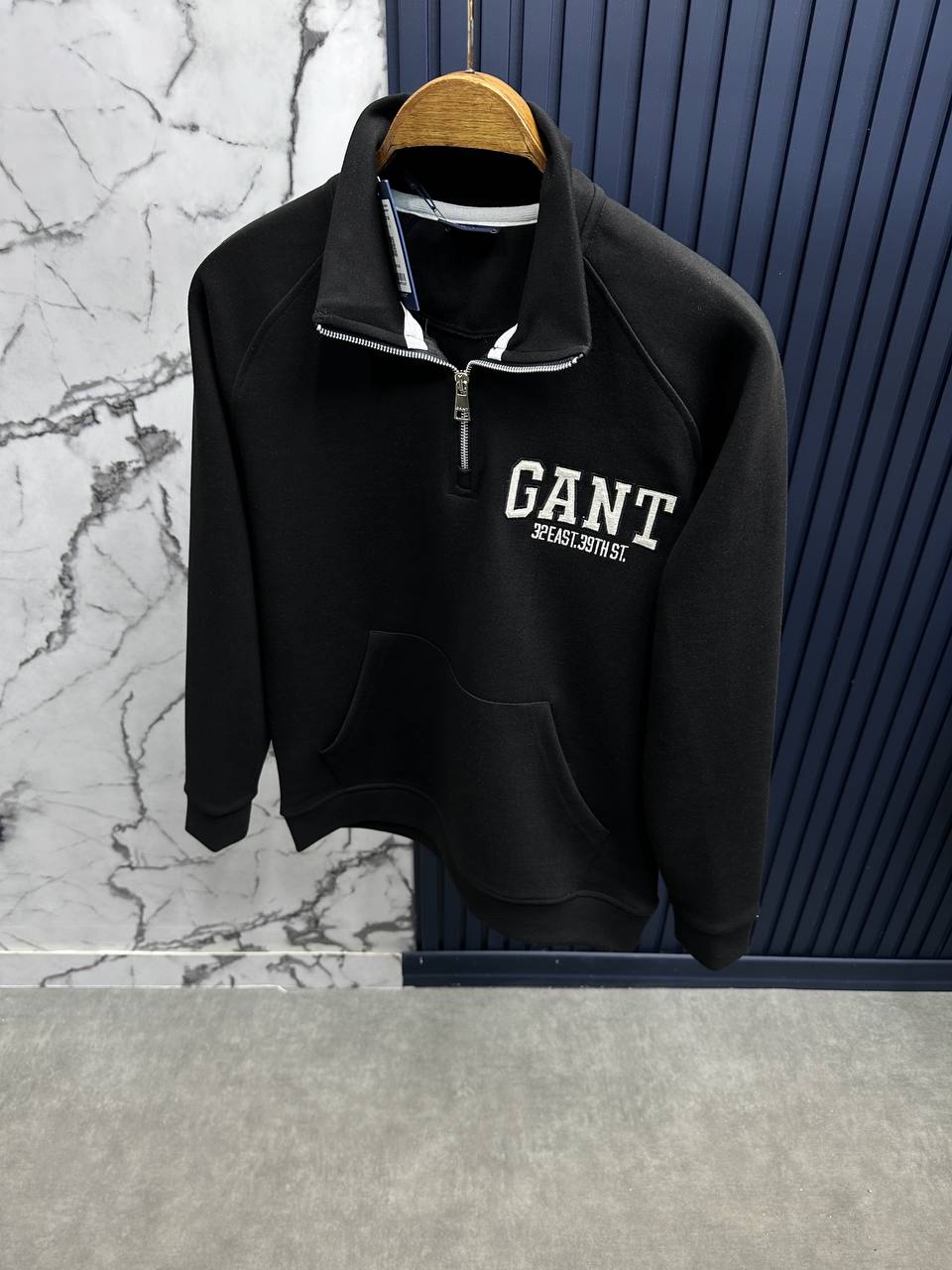 Gnt Fermuarlı Sweatshirt-Siyah